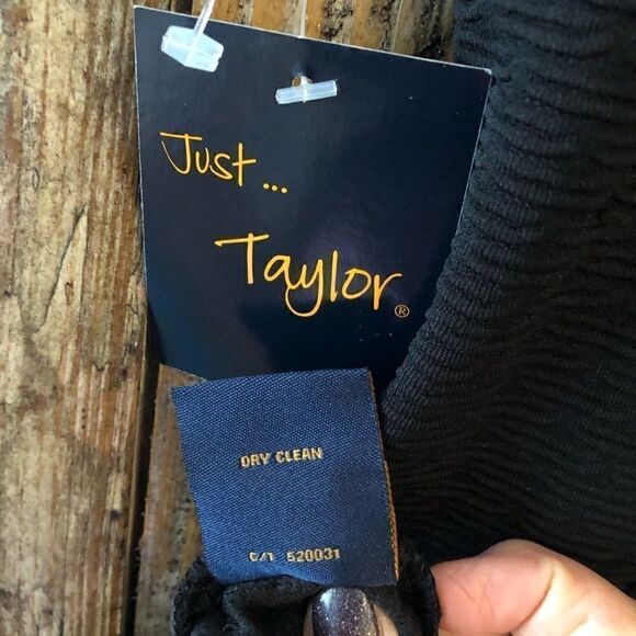 Just Taylor Sz 8 NWT Black Sleeveless Fit & Flare Summer Event LBD Dress - Picture 7 of 8